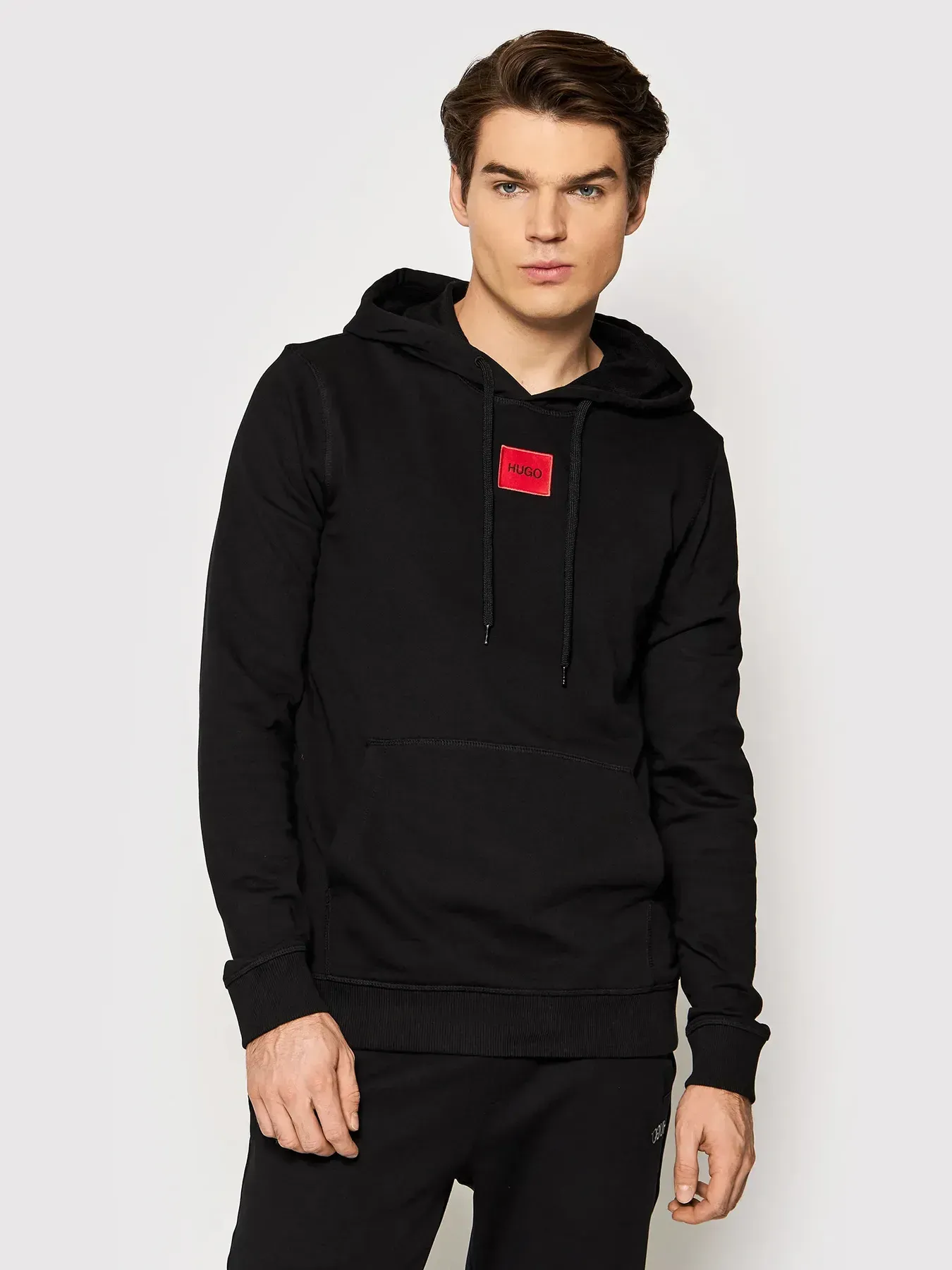 HUGO BOSS hoodie logo grey