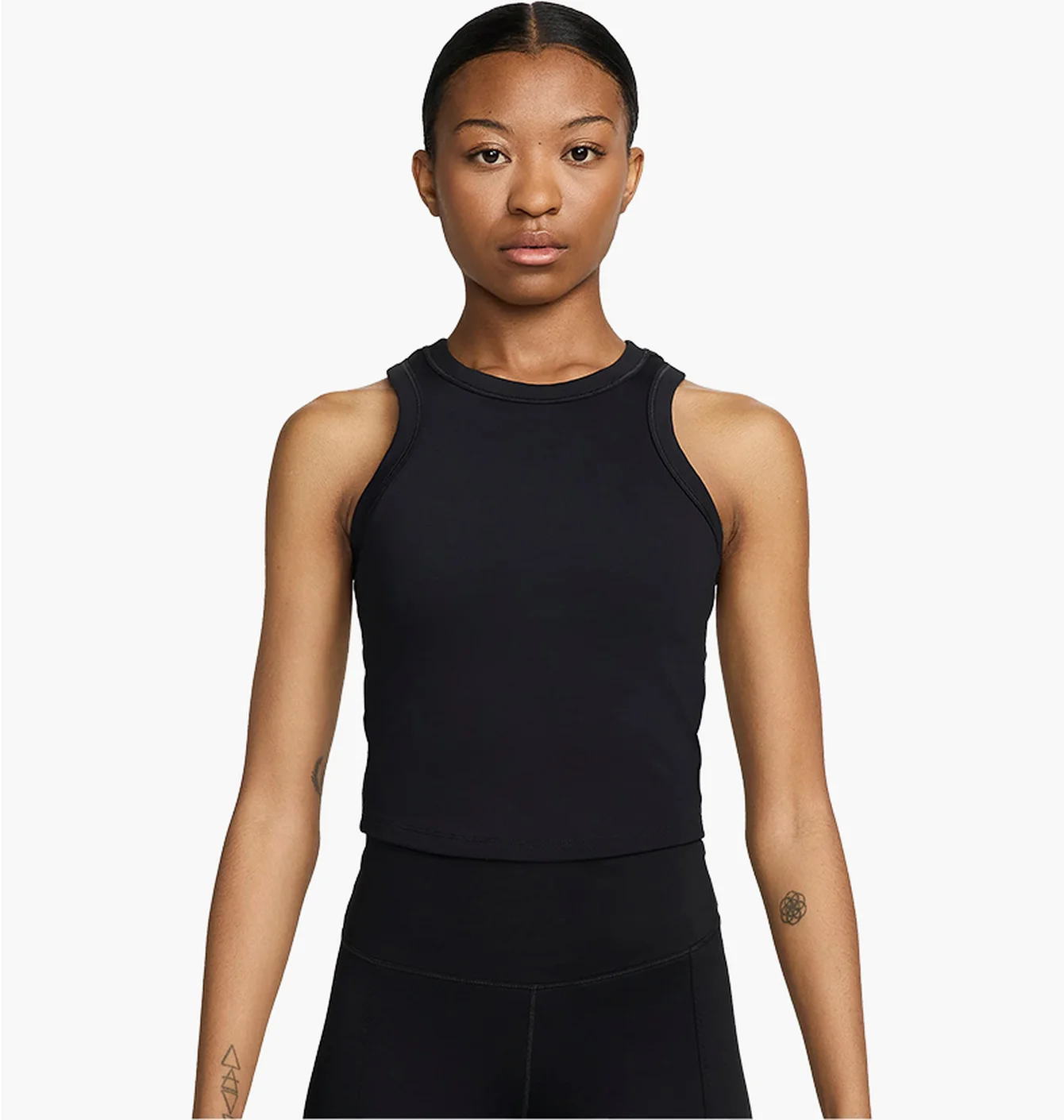 W NK ONE FITTED DF CROP TANK