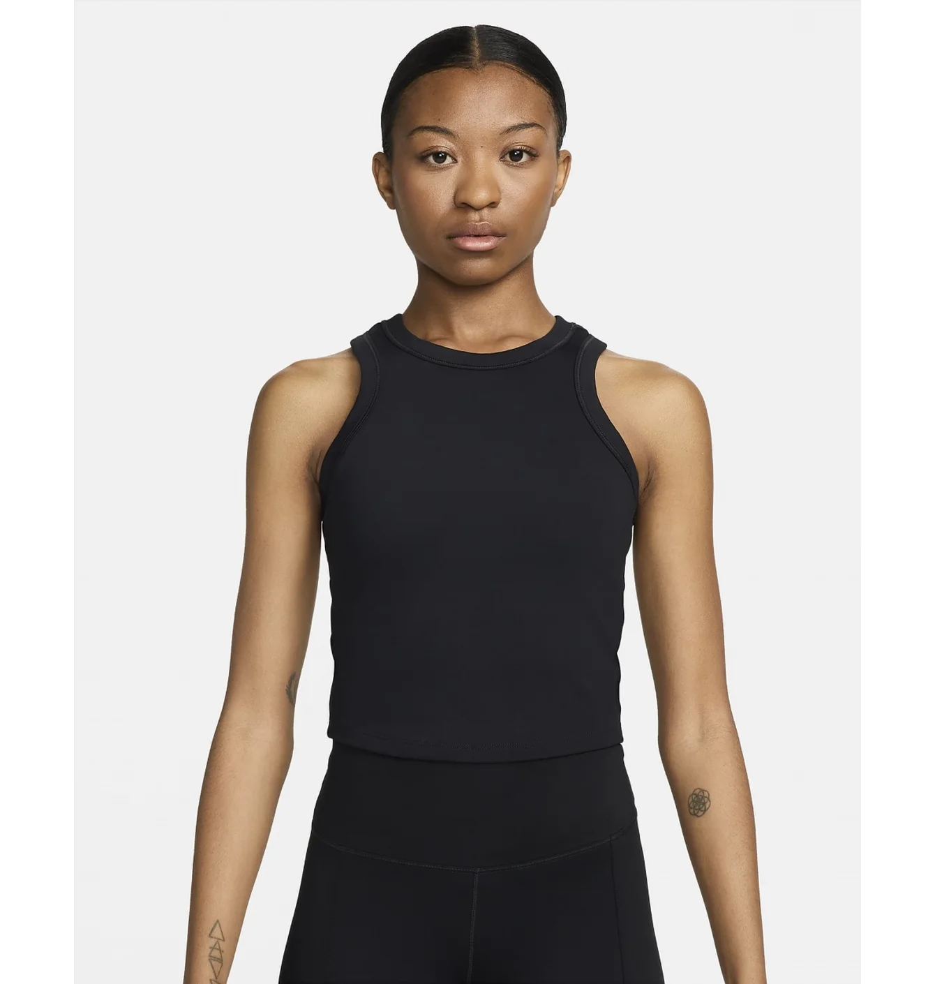 W NK ONE FITTED DF CROP TANK