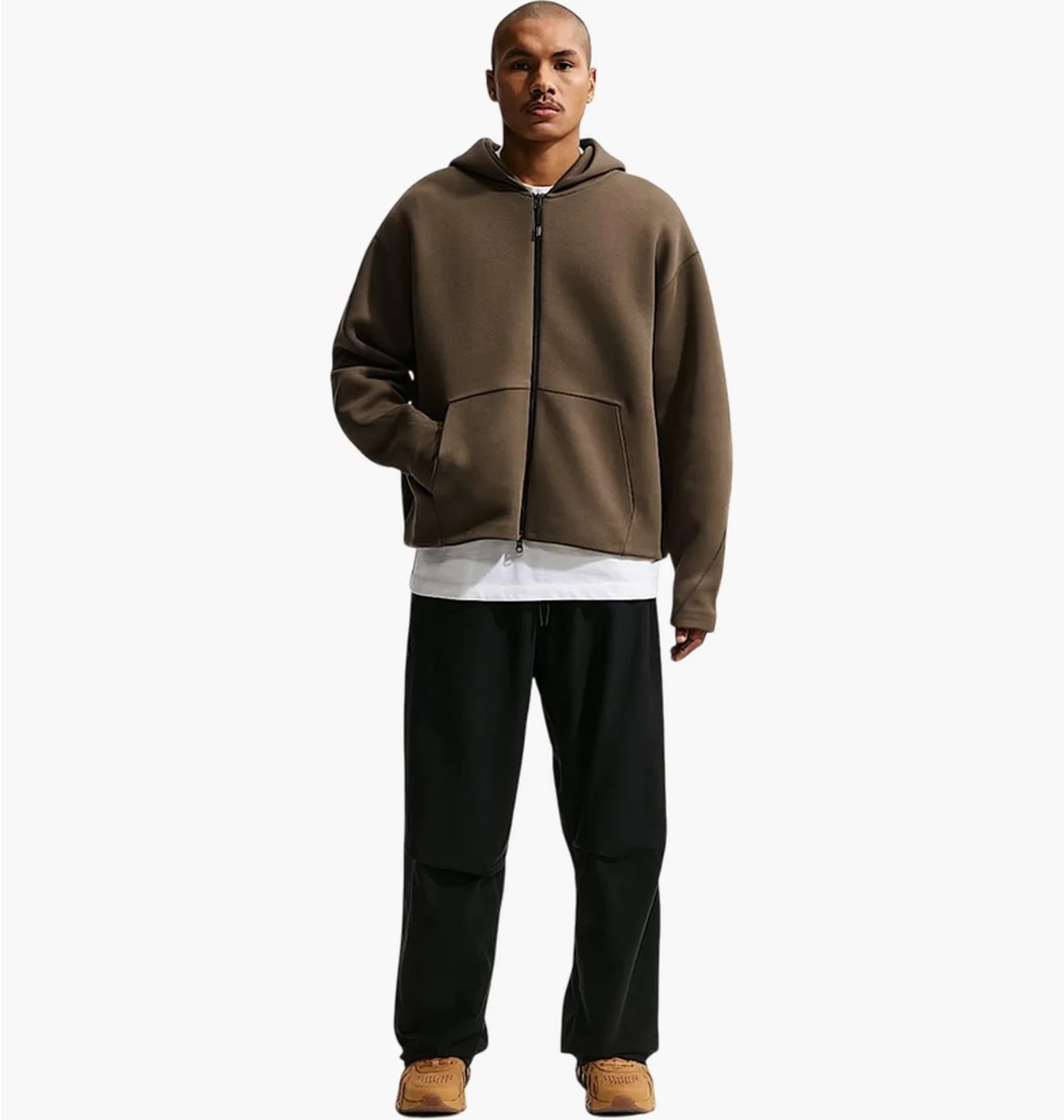 Толстовка чоловіча Nike Tech Fleece Full-Zip Brown IF1319-212