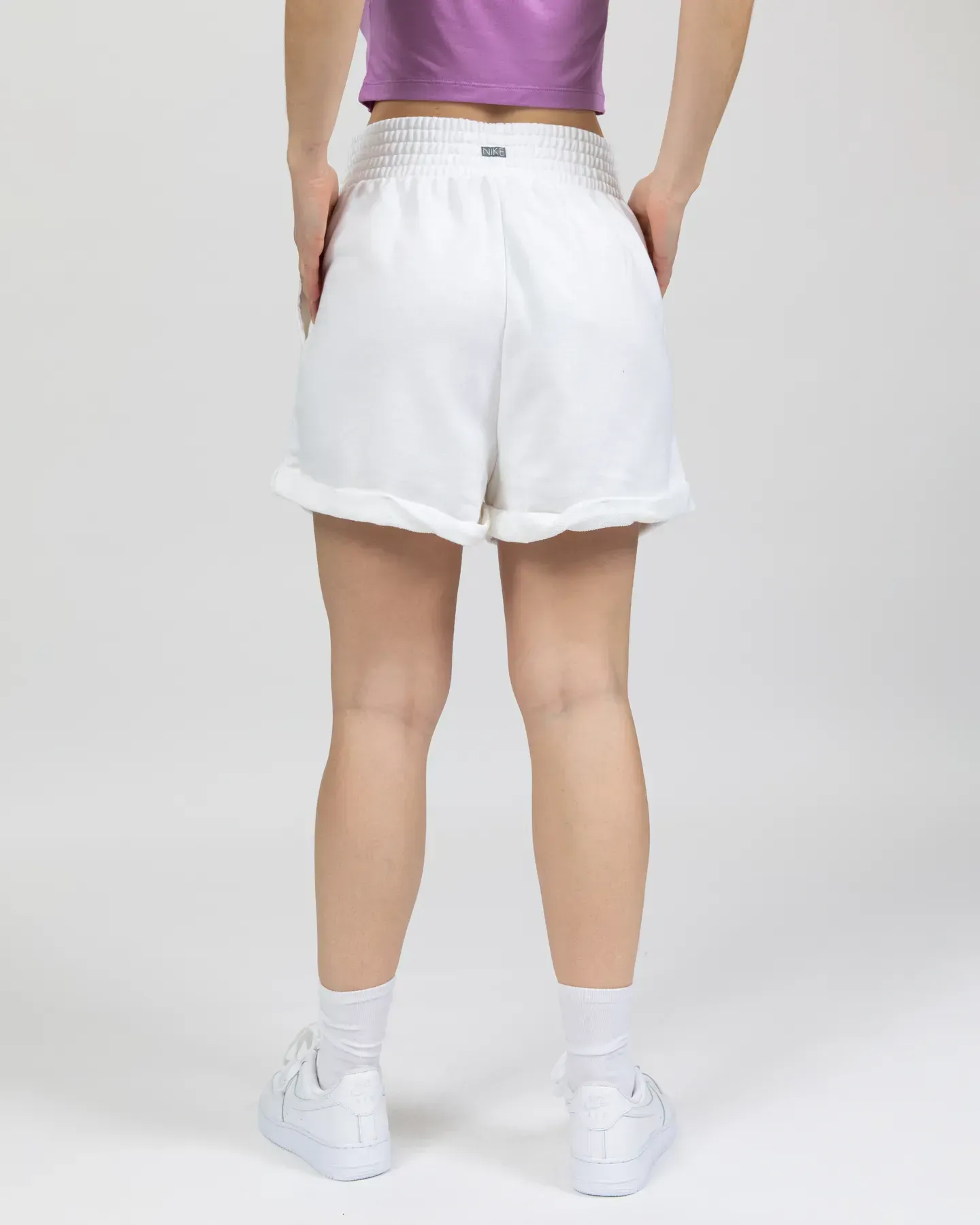 Шорти W Nike High Rise Shorts White/Smoke Grey