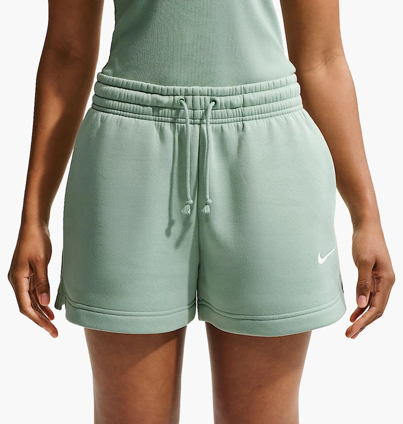 Шорти жіночі Nike W Nsw Phnx Flc Mr Std 4In Green IH2108-007