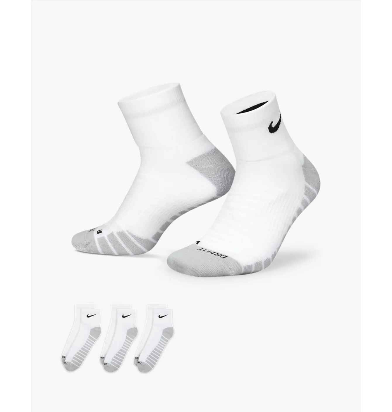 Шкарпетки унісекс Nike U Everyday Max Cush Ankle (3 пари) White SX5549-100