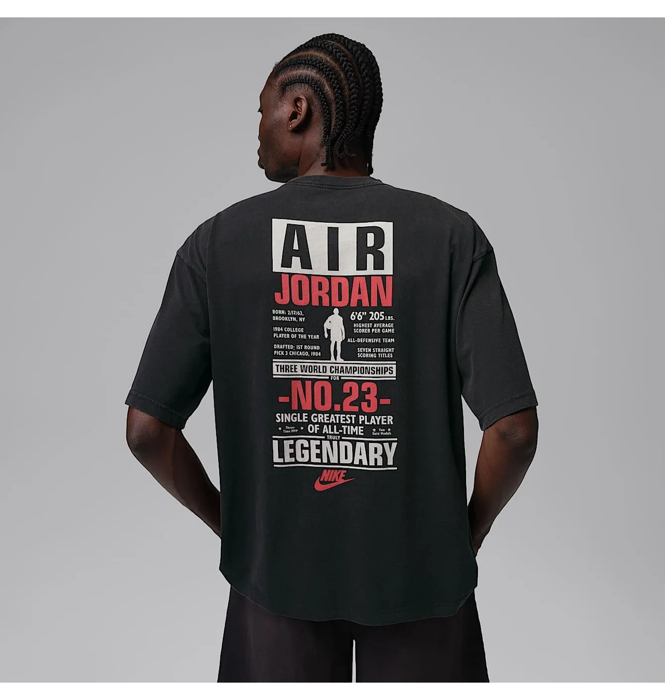 Футболка чоловіча Air Jordan Flt Reis Lgnd Ss Crew Black IF3116-010
