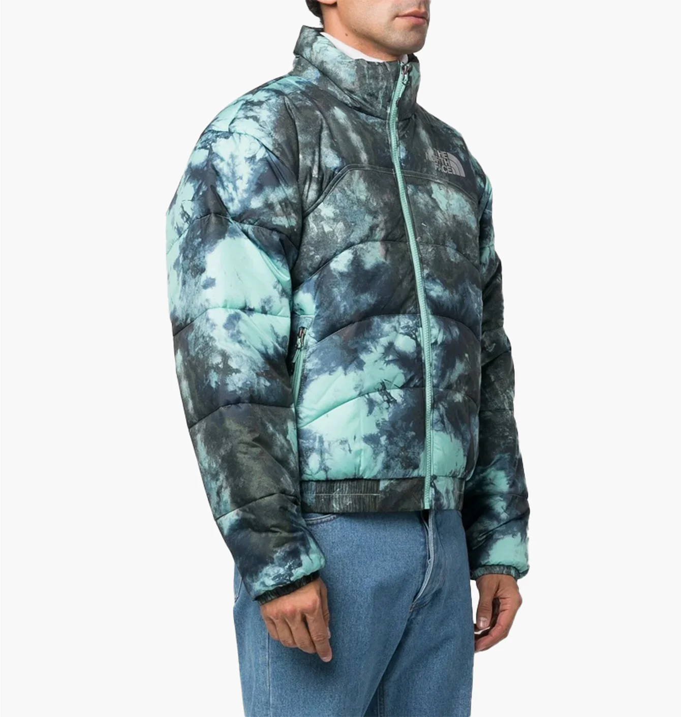 The North Face NSE 2000 puffer jacket in wasabi ice print