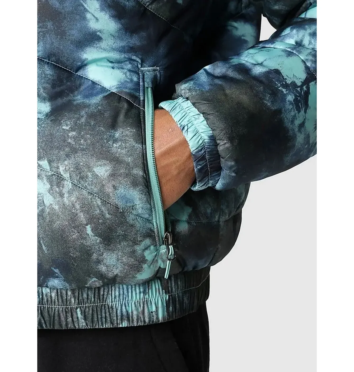 The North Face NSE 2000 puffer jacket in wasabi ice print