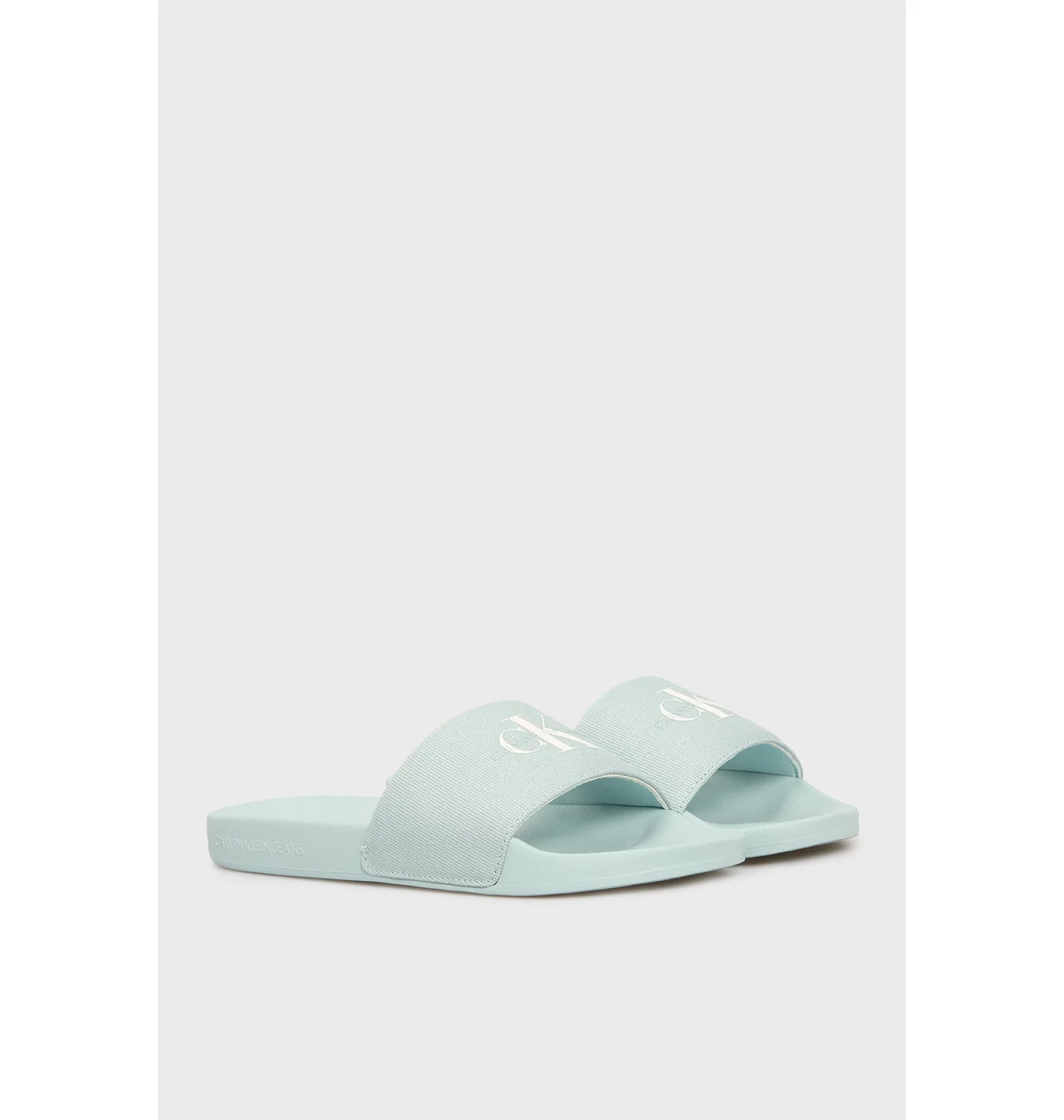 Тапочки чоловічі Calvin Klein Slide Monogram Turquoise YW0YW01835-TGW