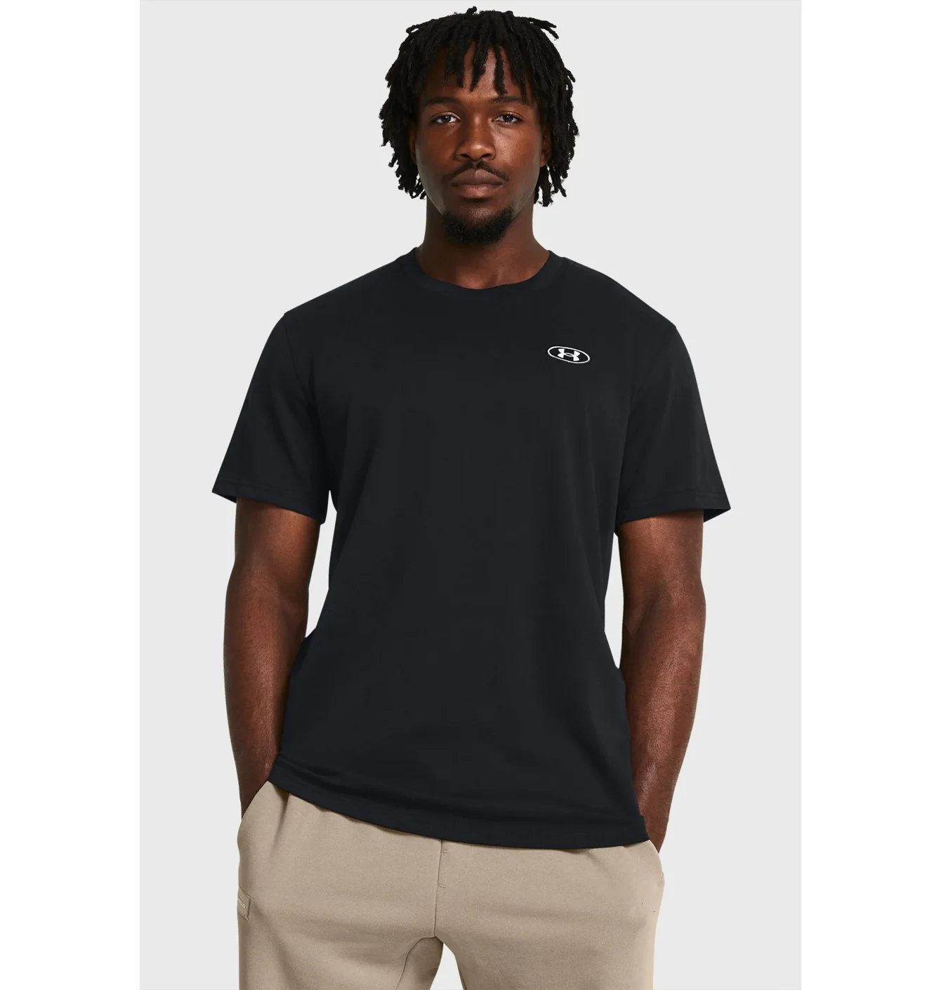 Футболка чоловіча Under Armour Hw Lc Patch Black 1382902-001