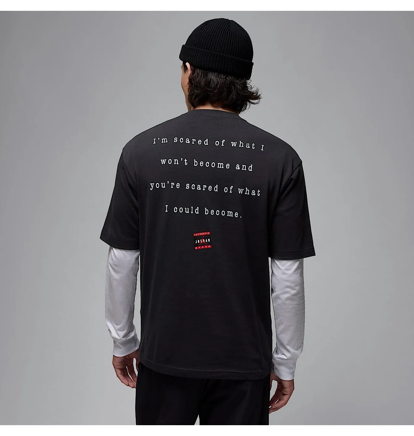 Jordan Tee Black Big Man Logo