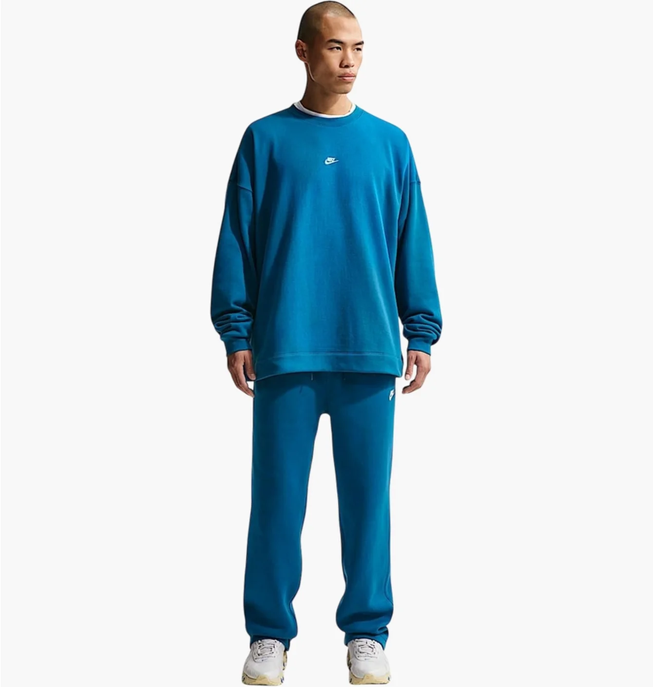 Кофта чоловіча Nike Sportswear Club Oversized French Terry Crew-Neck Sweat Blue IF0747-476