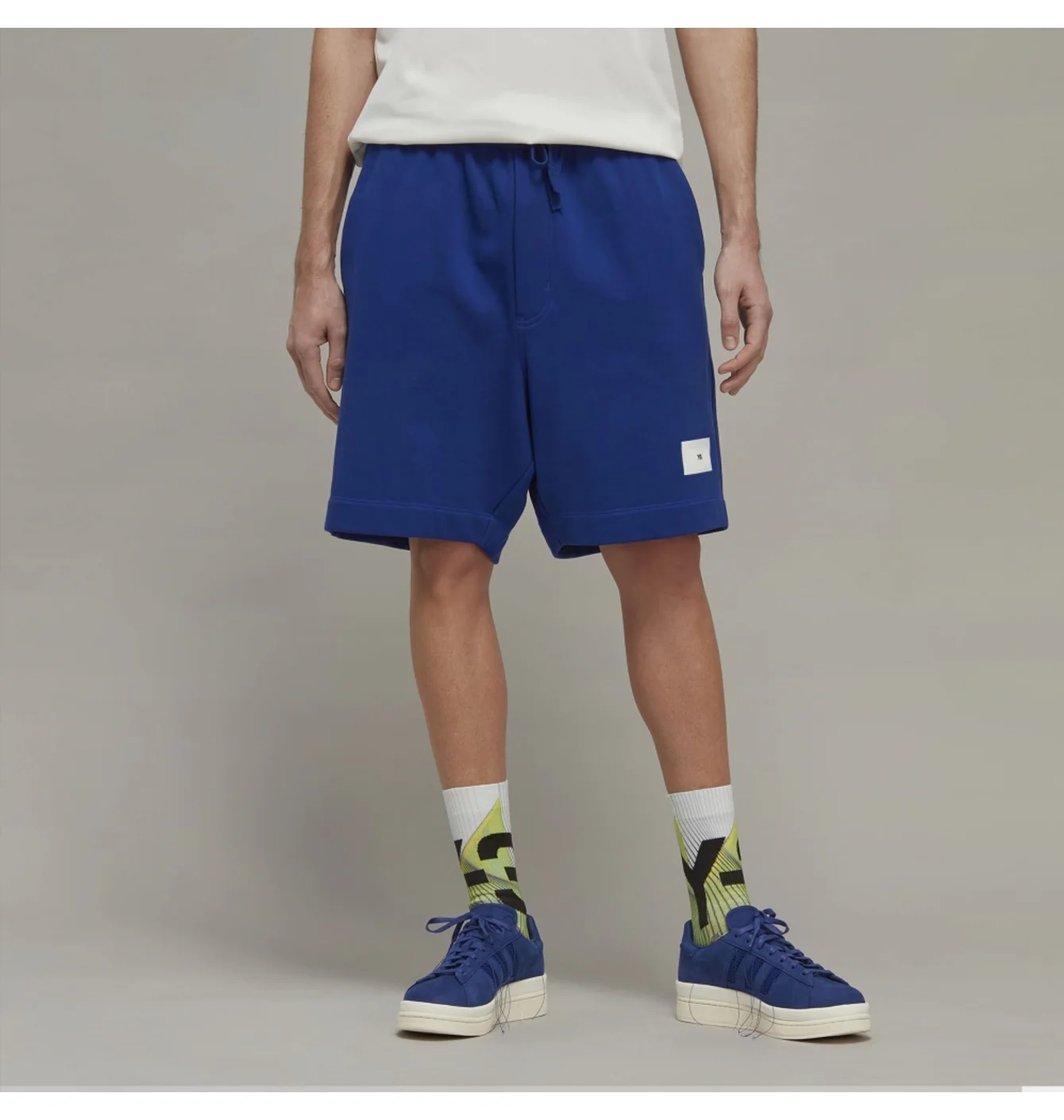 Шорты Y-3 Mens Organic Cotton Terry Shorts in Blue
