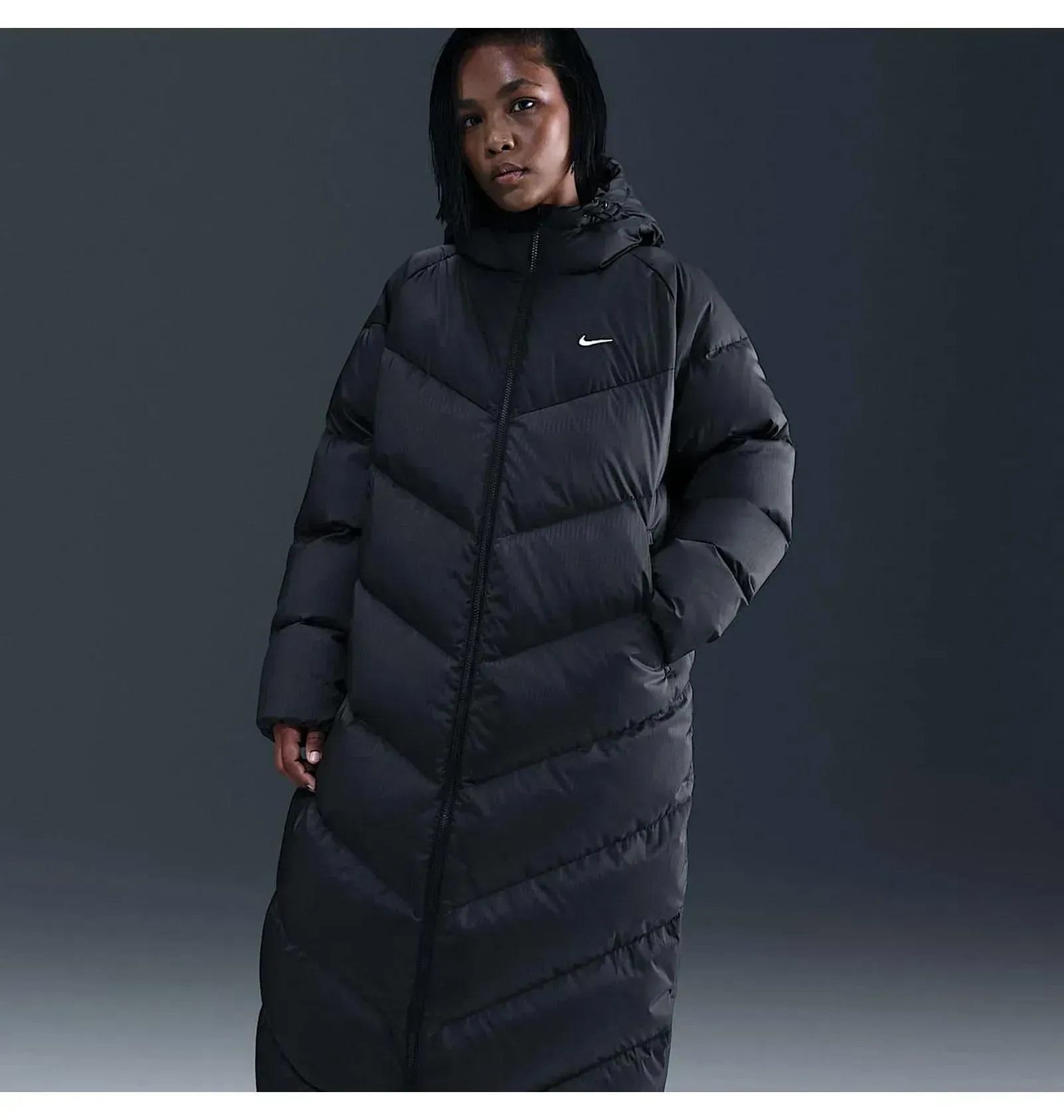 Куртка жіноча Nike Nsw Sf Dwnfl Nk Wpfr Prka V2 Black (IF2593-010)