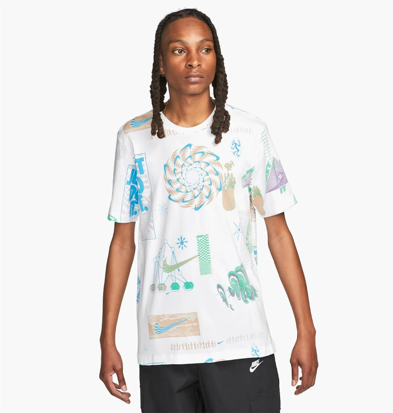 Футболка чоловіча Nike Nsw Festival Aop White FB9780-100