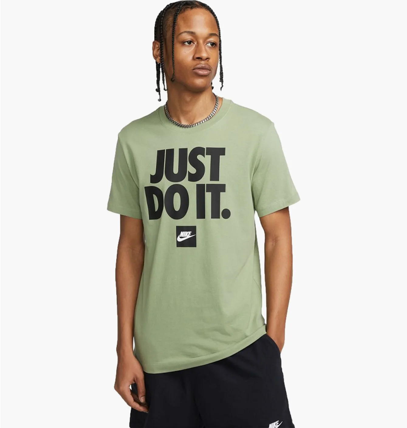 Футболка чоловіча Nike Nsw Tee Fran Jdi Verbiage Olive DZ2989-386