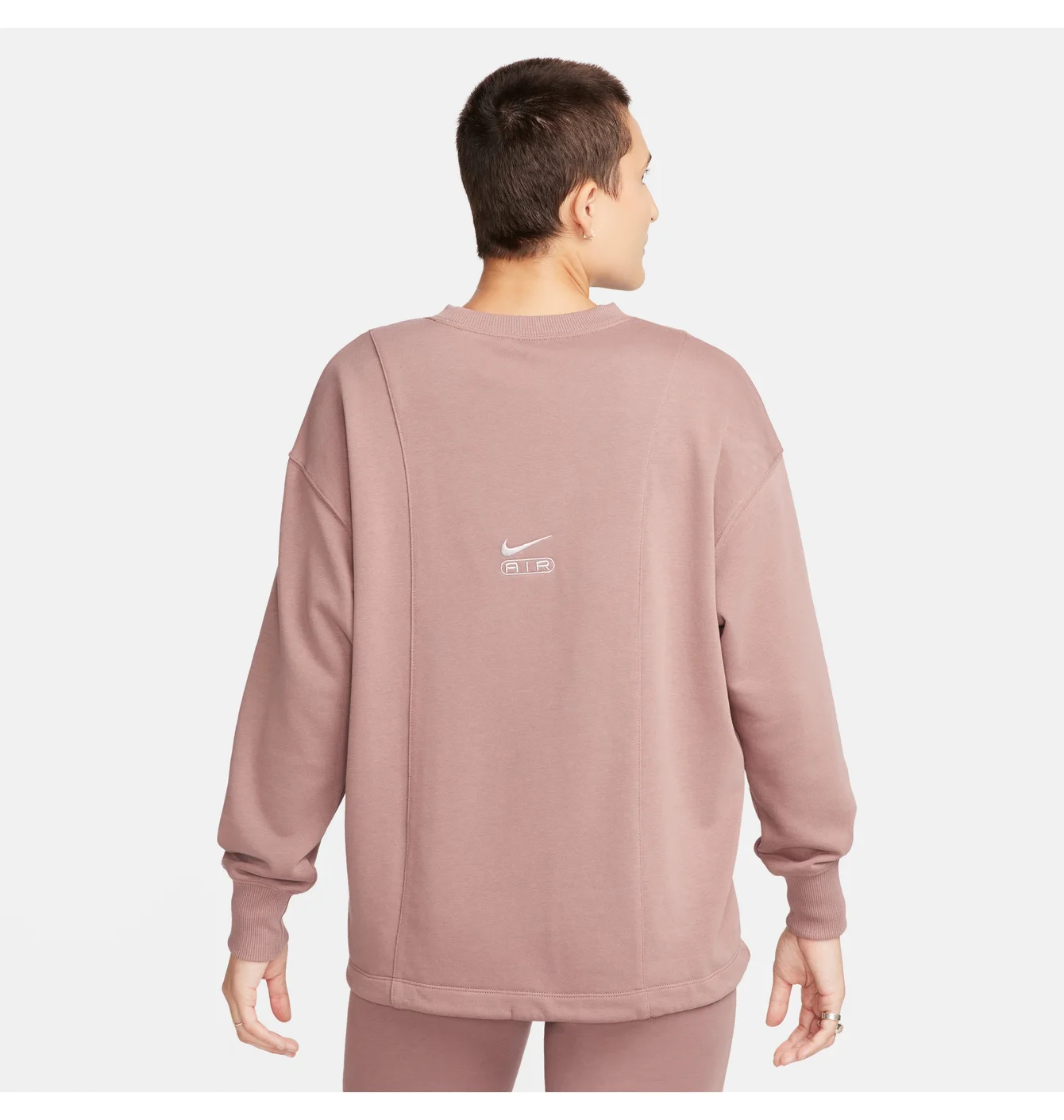 Толстовка Nike W Nsw Air Oos Flc Crew Pink