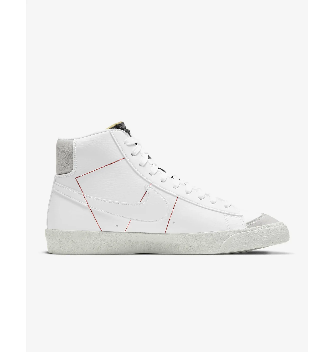 Кроссовки Nike Blazer Mid ’77 Vintage white/white-lt smoke grey-bright crimson / White