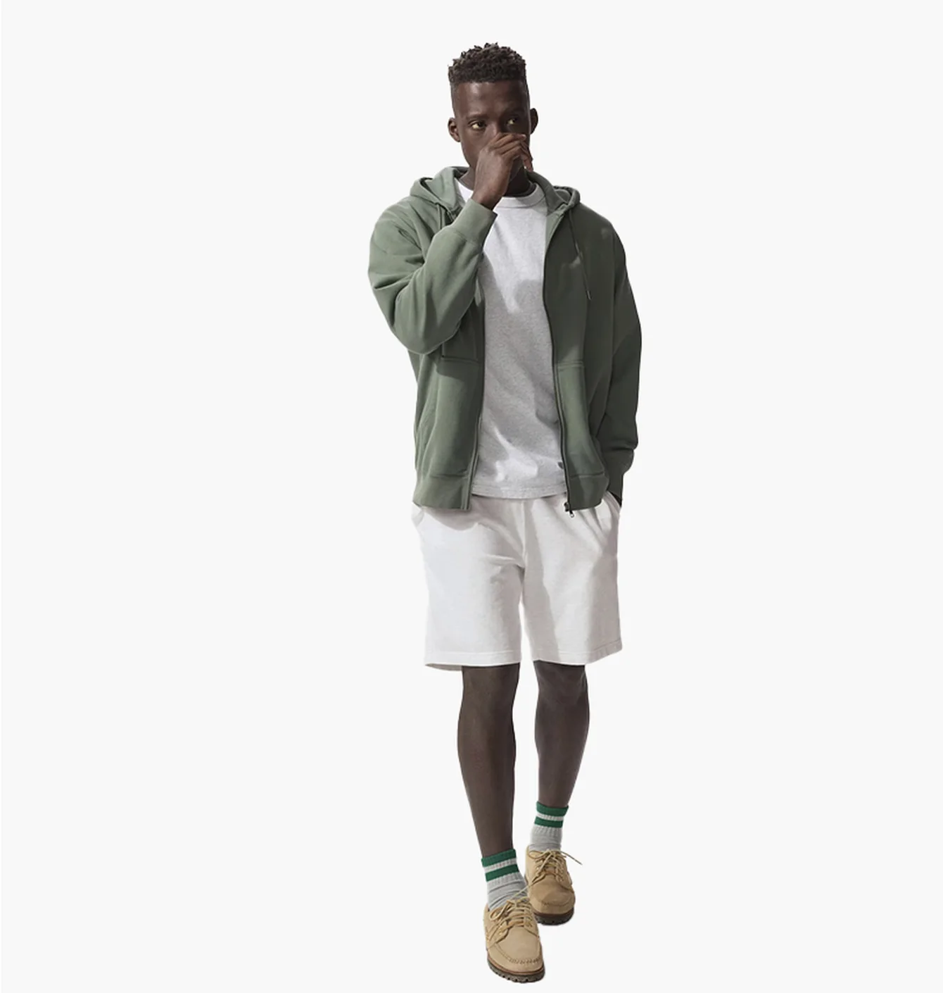 Шорти чоловічі Uniqlo Cotton Easy Shorts Grey 474127-01