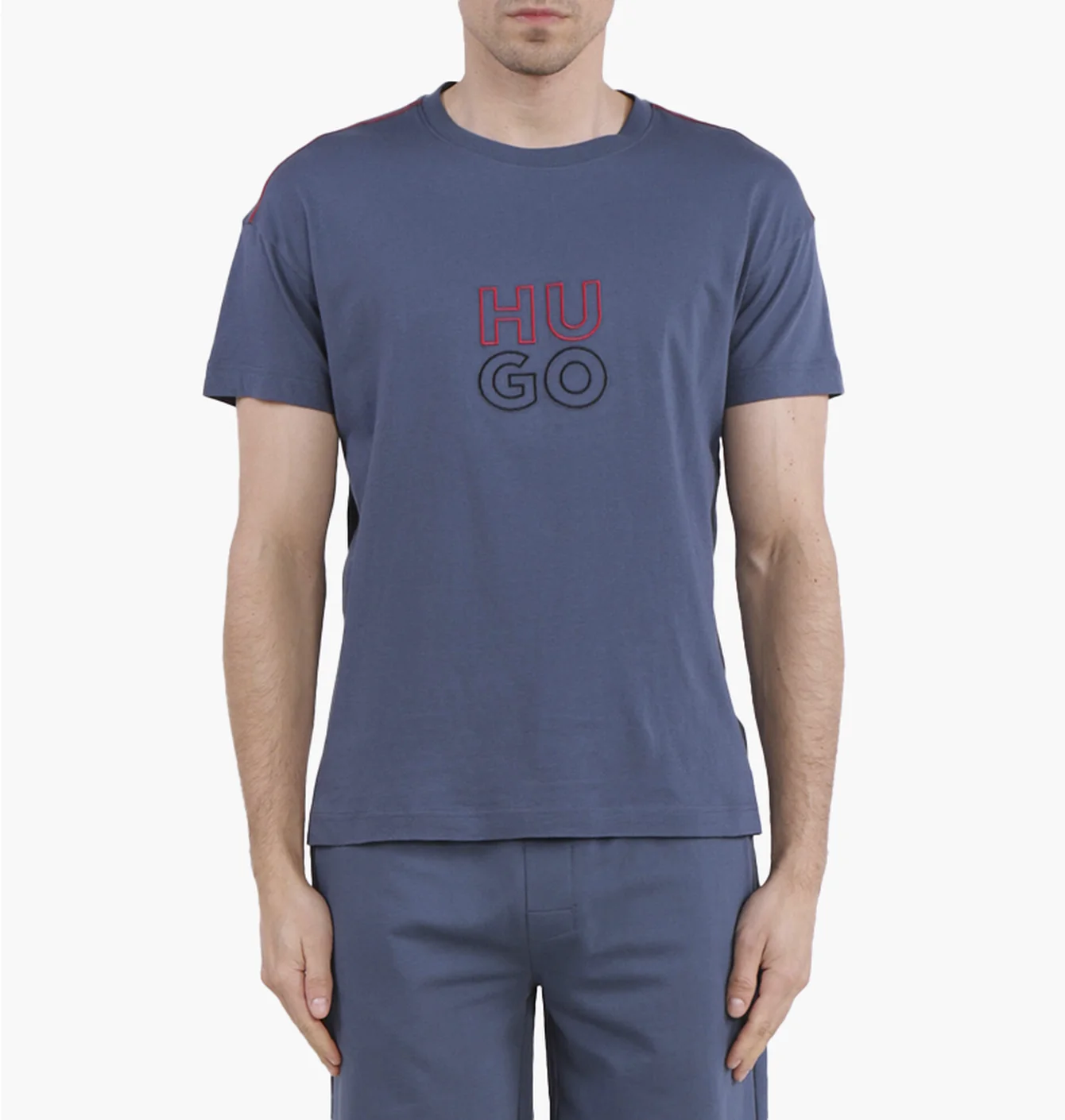 Футболка чоловіча Hugo Boss Stacked Regular Fit Blue 50490418