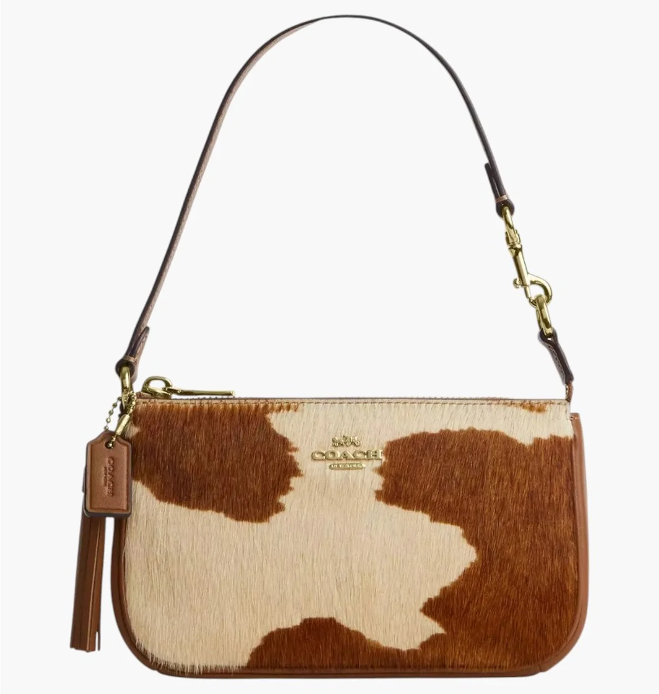 Сумка жіноча Coach Nolita 19 In Haircalf With Cow Print Multi CDW34