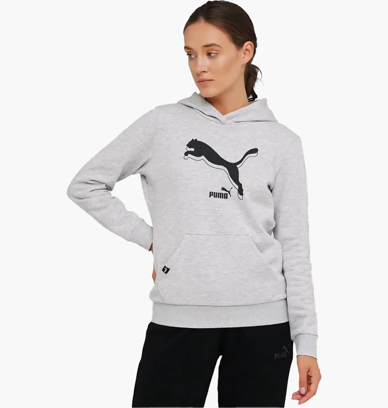 Худі жіноче Puma Power Logo Fleece Hoodie Grey 589541-04