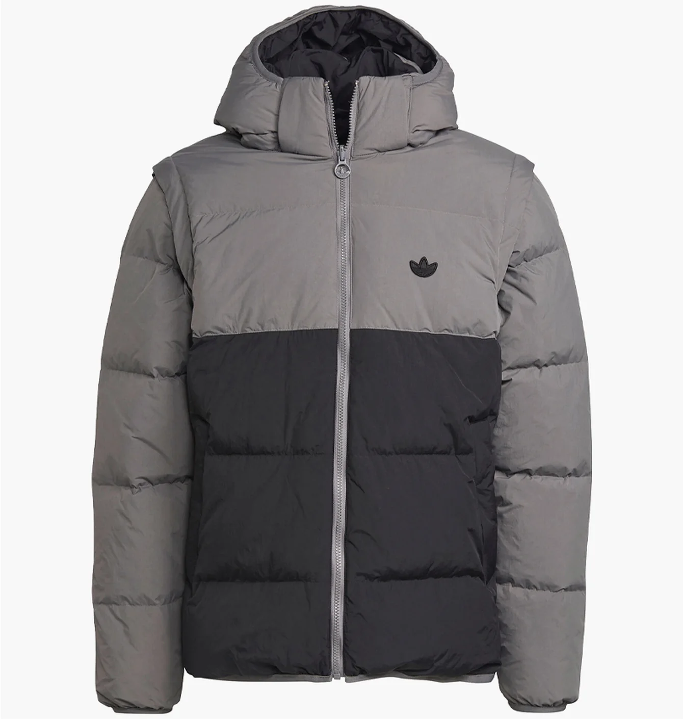 Пуховик Adidas Originals 3 in 1 (сіро-чорний)