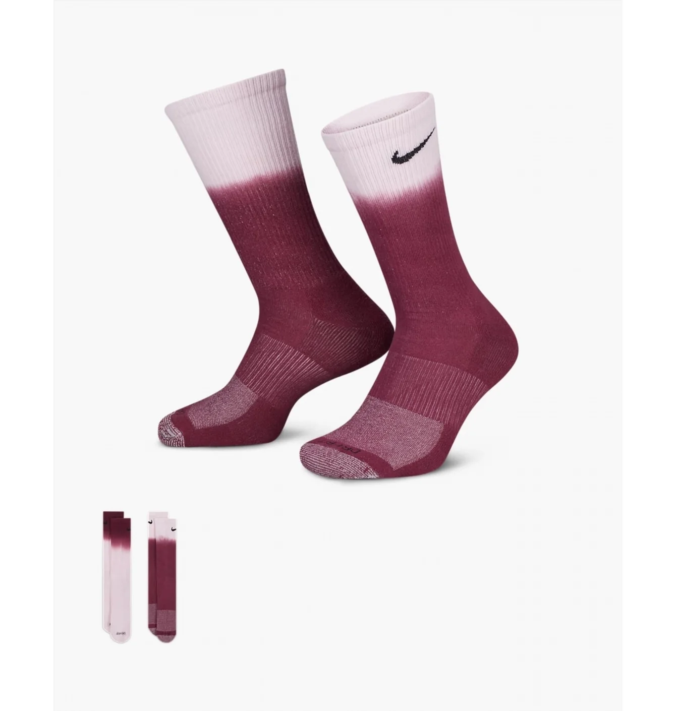 Шкарпетки унісекс Nike Everyday Plus Cush Crew Violet/Pink (2 пари) Dh6096-908