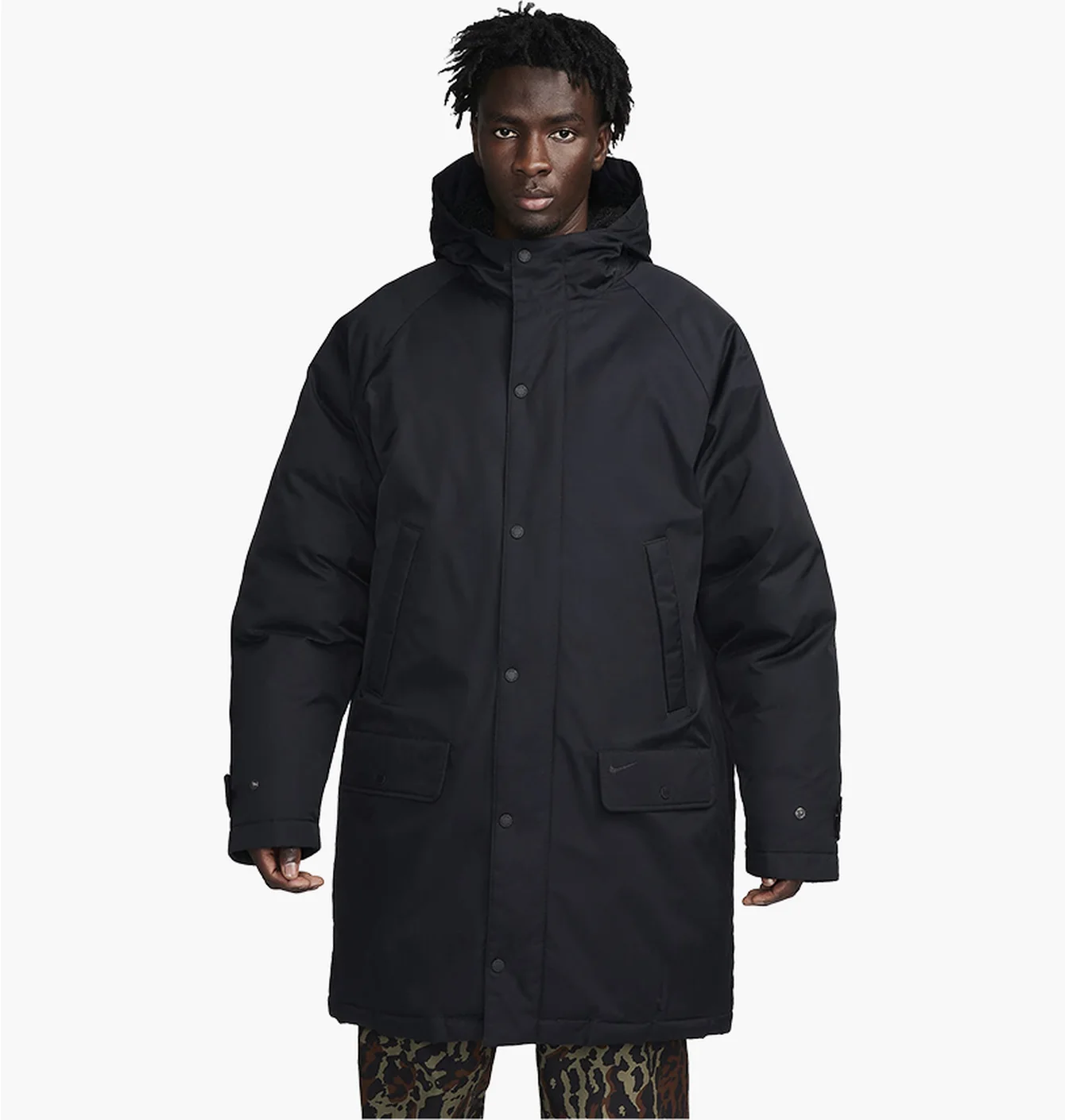 NIKE LIFE INSULATED PARKA BLACK