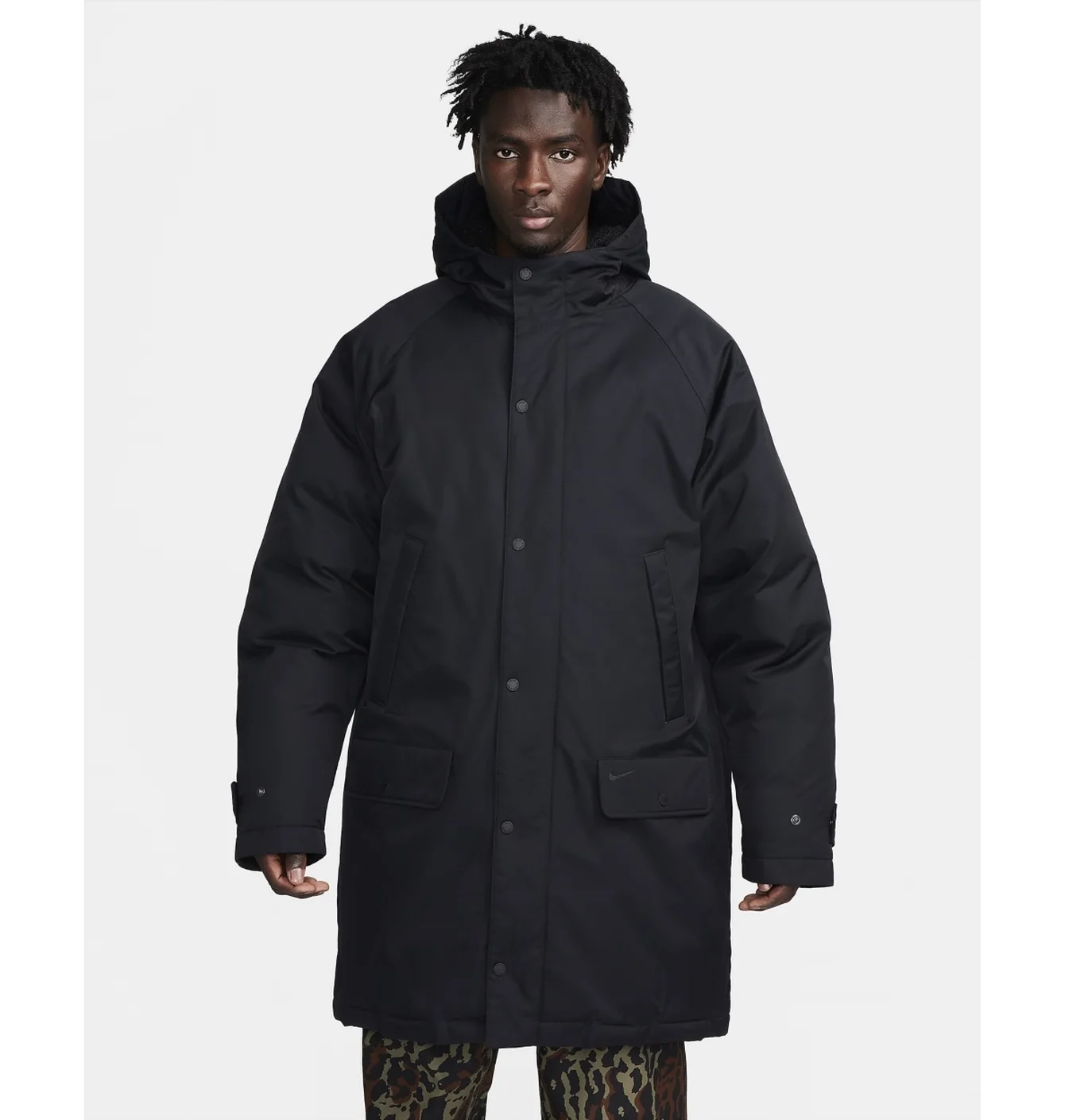 NIKE LIFE INSULATED PARKA BLACK