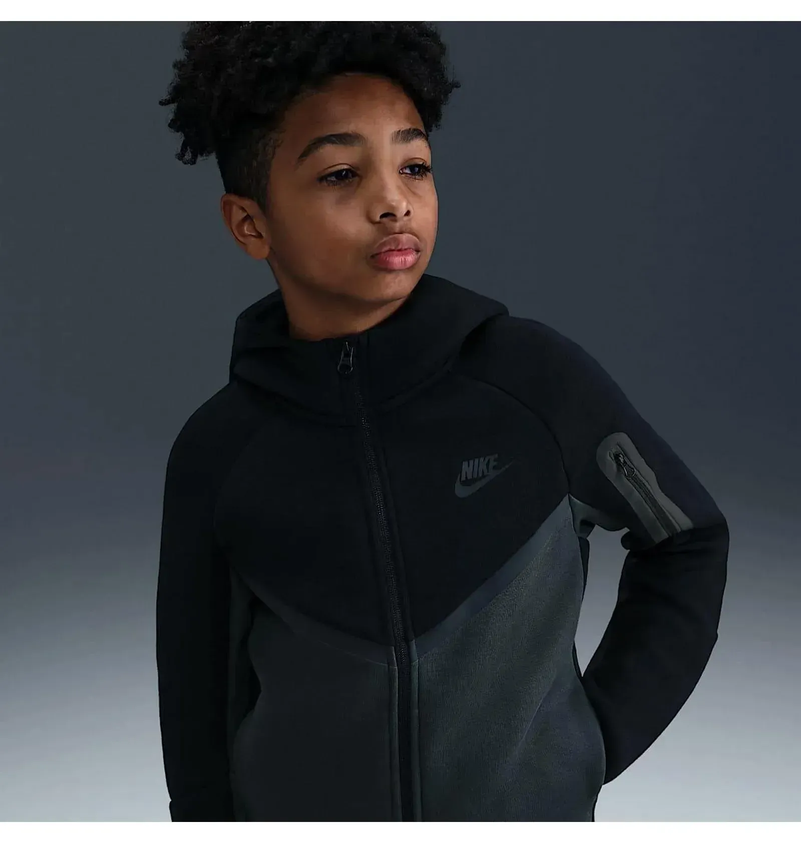 Спортивний костюм дитячий Nike Nsw Tch Flc Fz - Pd Black (HV5867-013__HV5869-070)