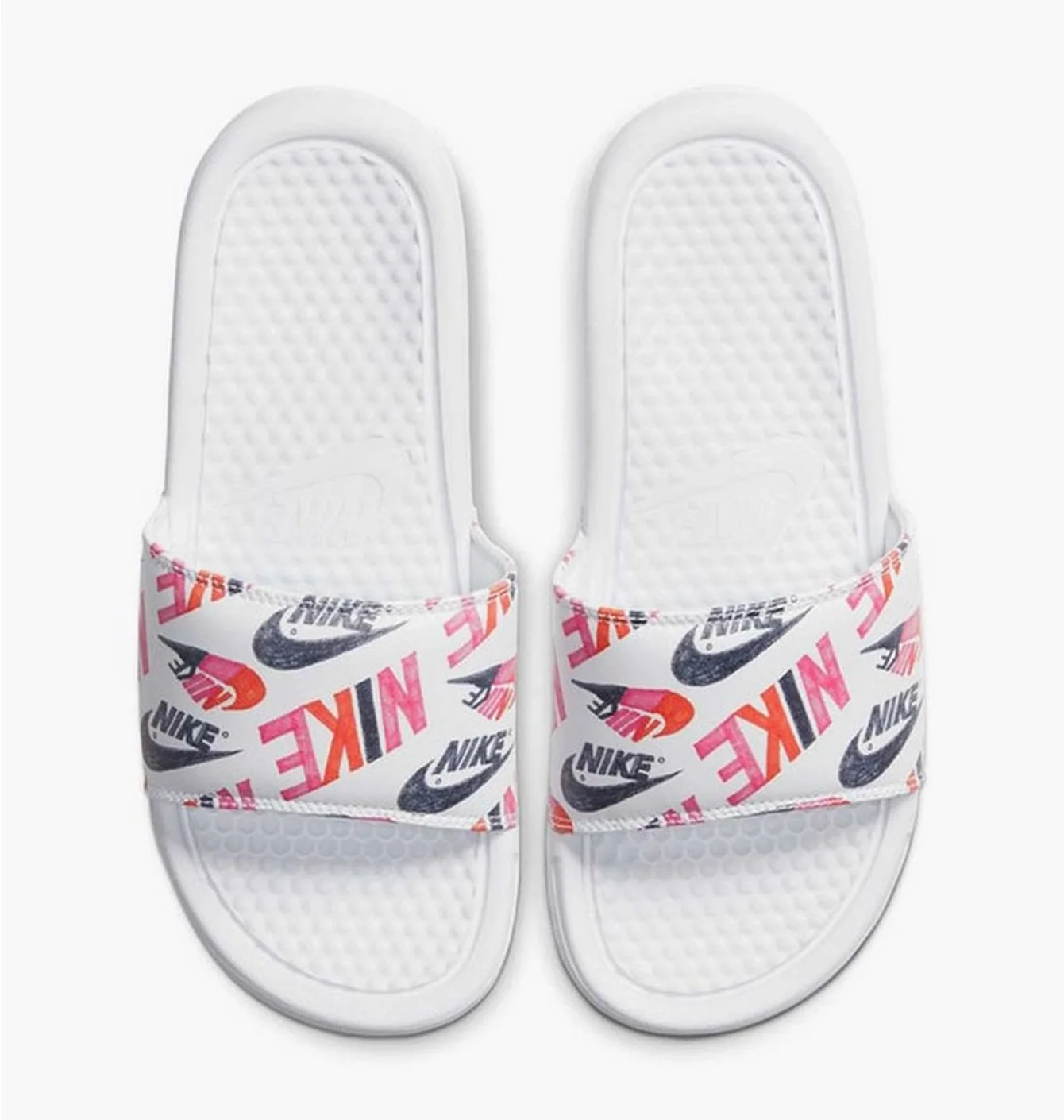 Тапочки жіночі Nike Benassi Jdi Print White 618919-119