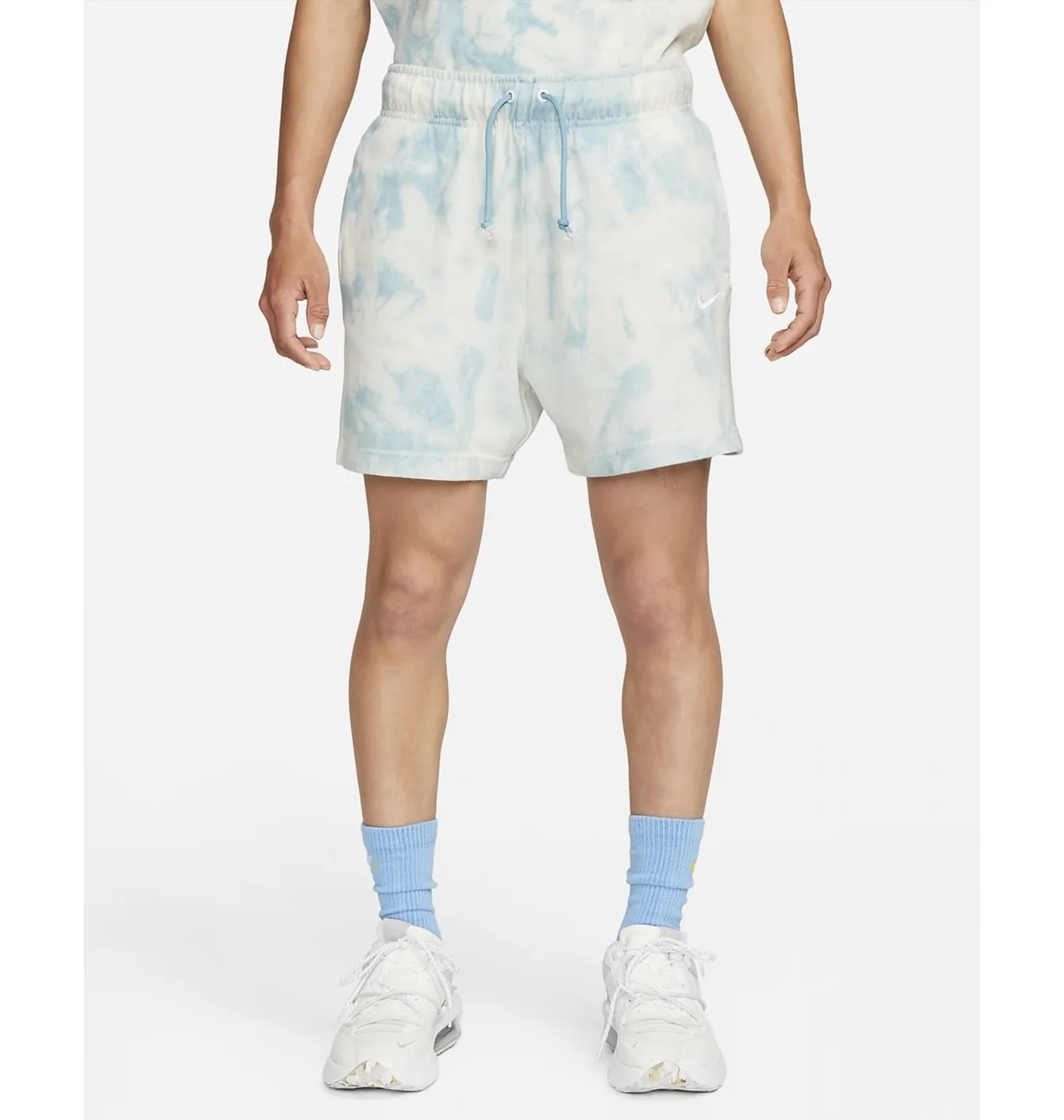 Nike Jersey Shorts женские голубо белые