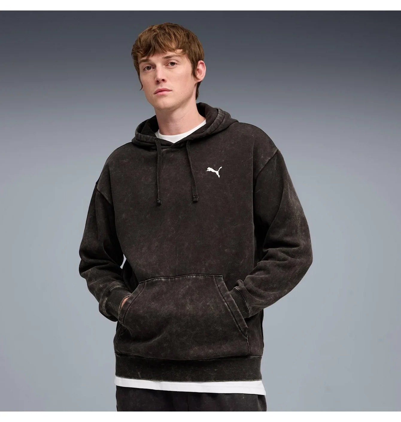 Puma ESS ELEVATED Wash Hoodie pants black