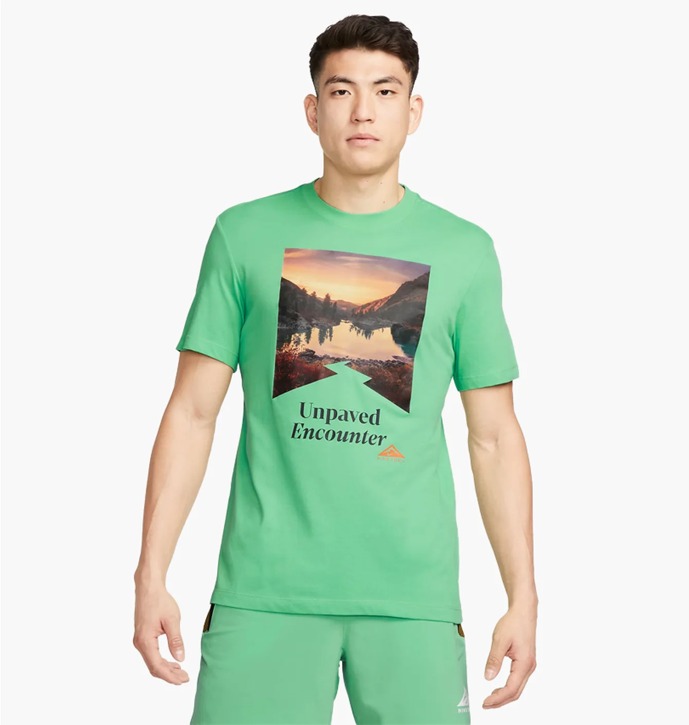 Футболка чоловіча Nike Trail Dri-Fit Running T-Shirt Turquoise FD0120-363