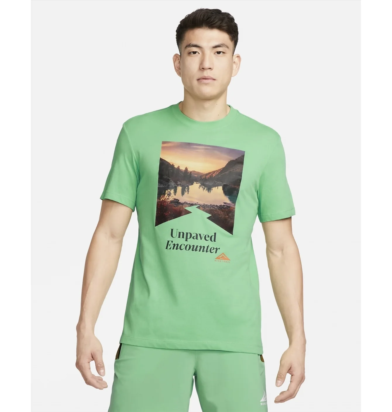 Футболка чоловіча Nike Trail Dri-Fit Running T-Shirt Turquoise FD0120-363