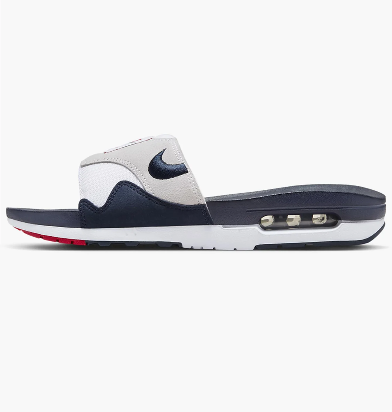 Тапочки чоловічі Nike Air Max 1 MenS Slides Grey DH0295-104