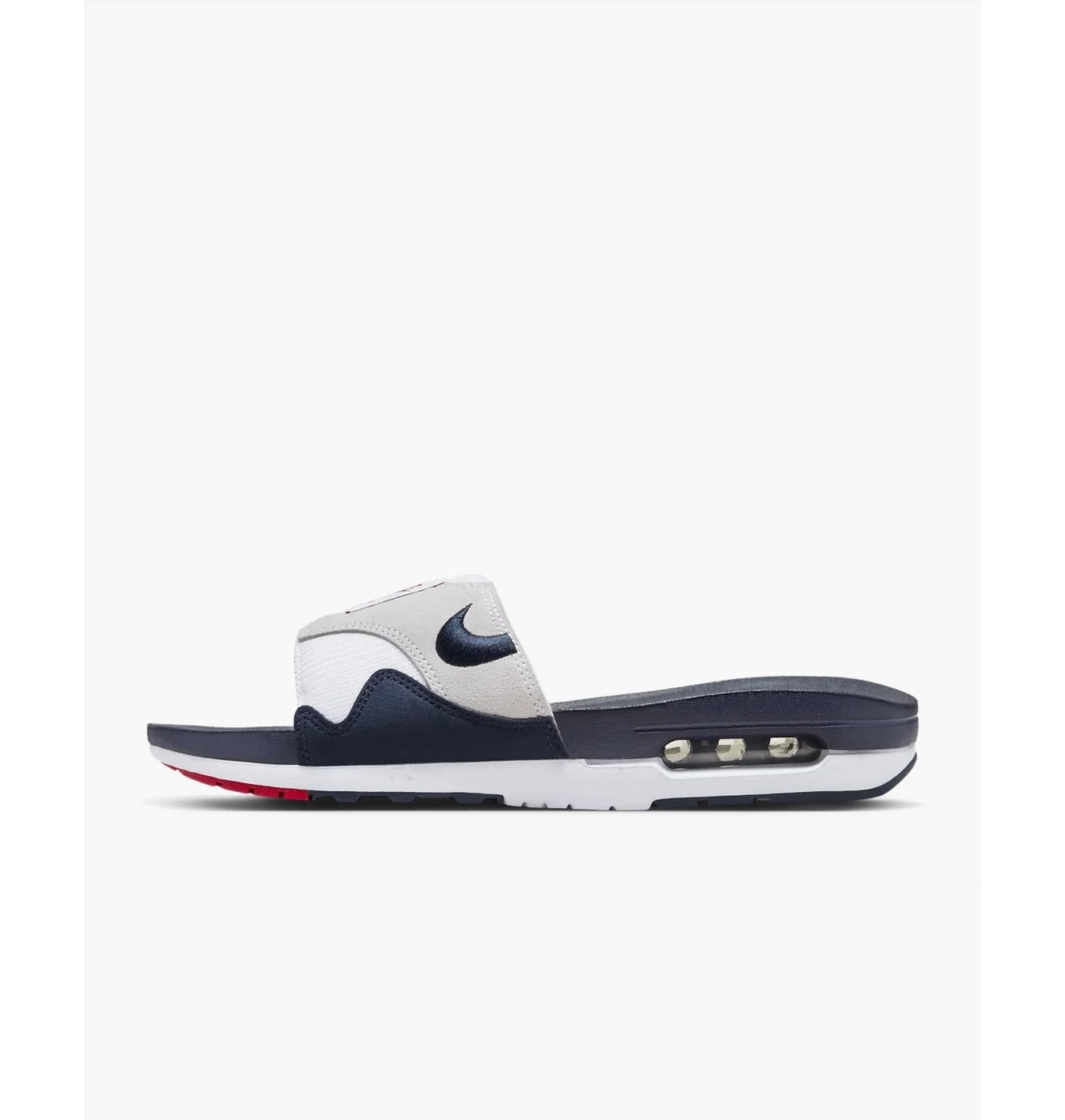 Тапочки чоловічі Nike Air Max 1 MenS Slides Grey DH0295-104