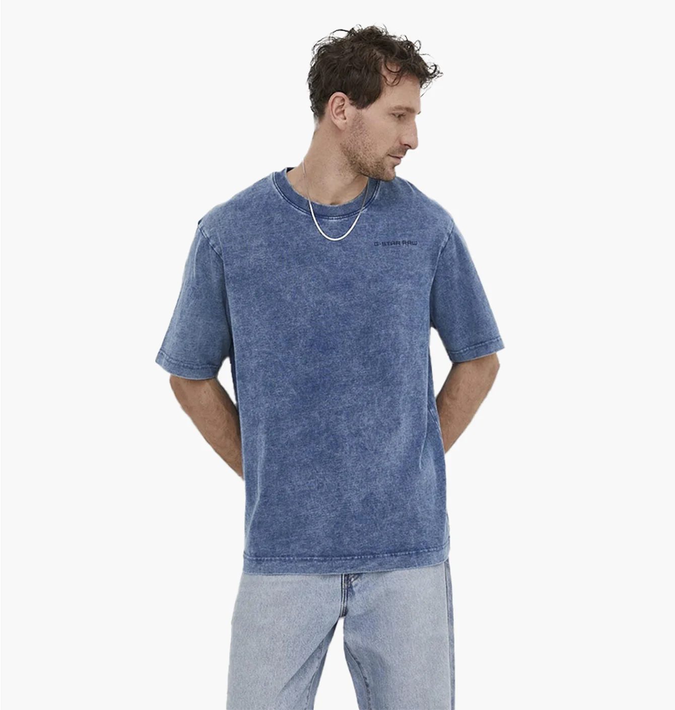 Gstar Indigo Boxy TS Faded Blue