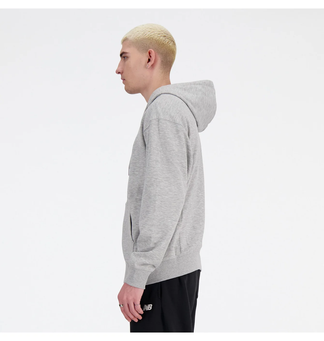 Толстовка чоловіча New Balance Sport Essentials Full Zip Grey MJ41502AG