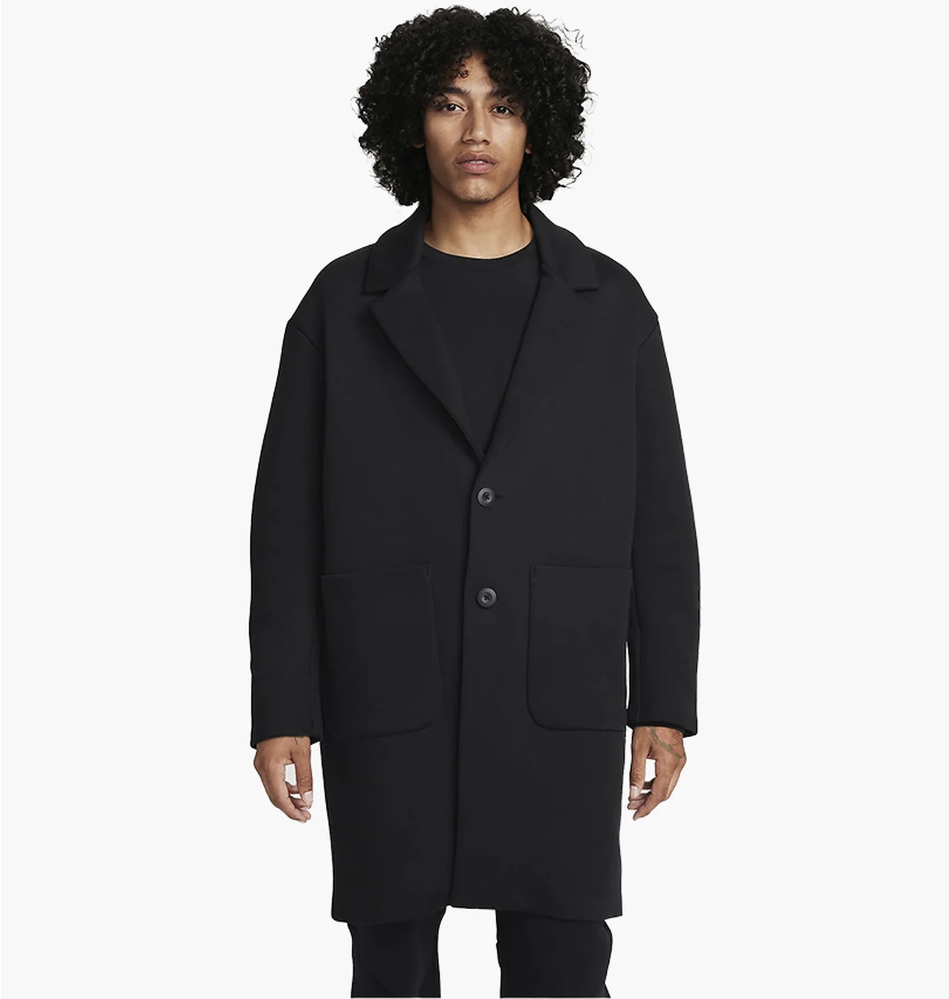 Пальто чоловіче Nike Sportswear Tech Fleece Reimagined Loose Fit Trench Coat Black FN0601-010