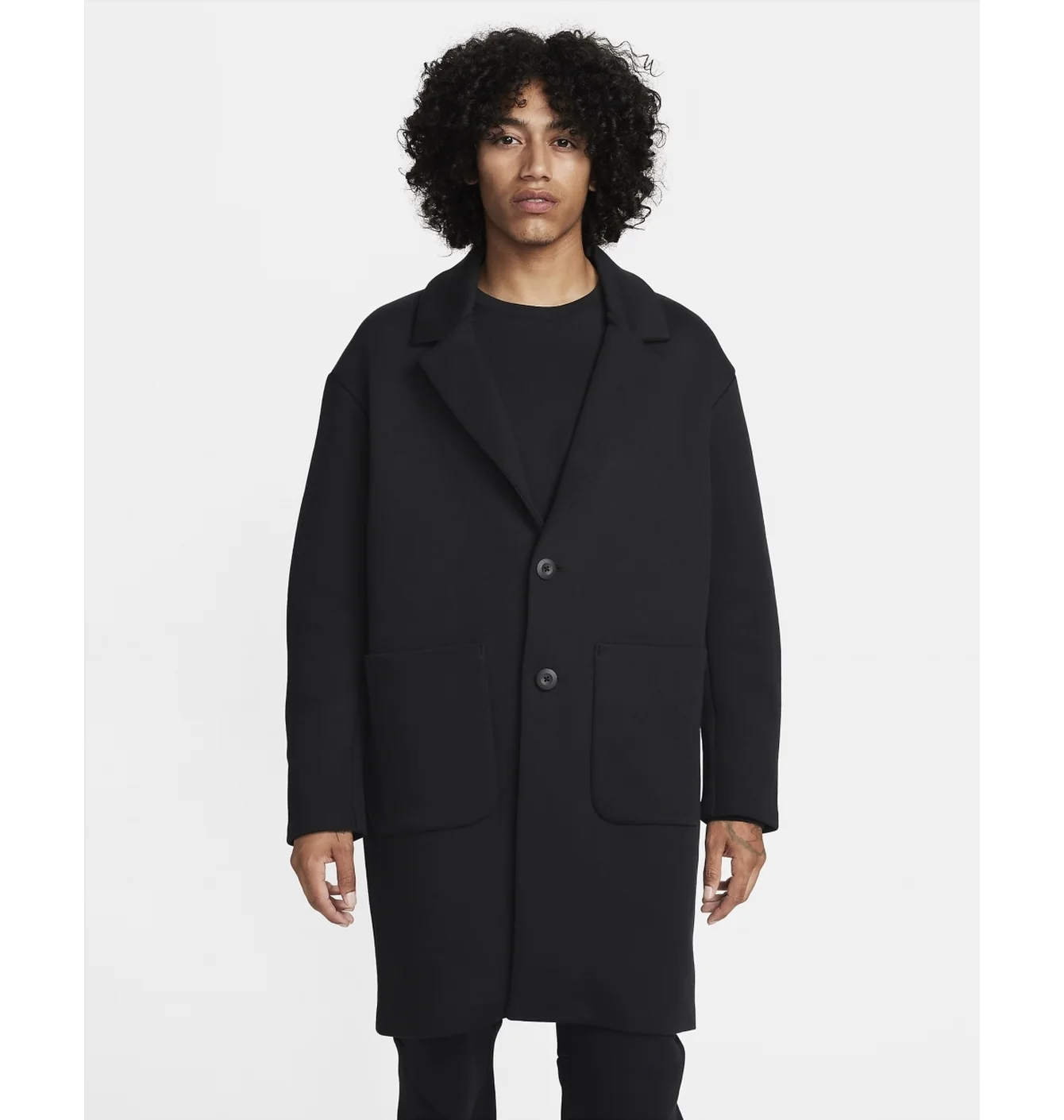 Пальто чоловіче Nike Sportswear Tech Fleece Reimagined Loose Fit Trench Coat Black FN0601-010