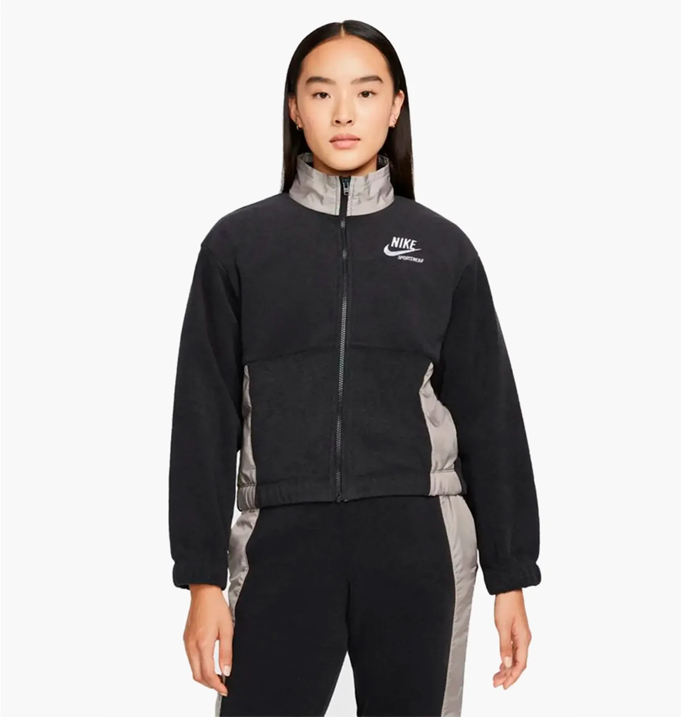 Кофта жіноча Nike Wmns Plush Jacket Grey Dd5712-010