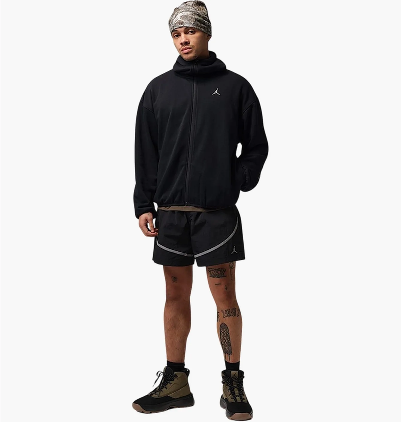 Кофта чоловіча Air Jordan Brooklyn Hike Mike Full-Zip Black/Beige IF1887-010