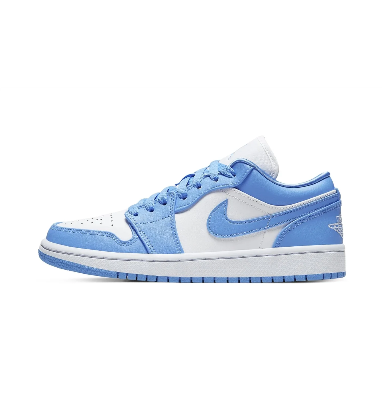 Кросівки жіночі Air Jordan 1 Low Wmns White/Light Blue AO9944-441