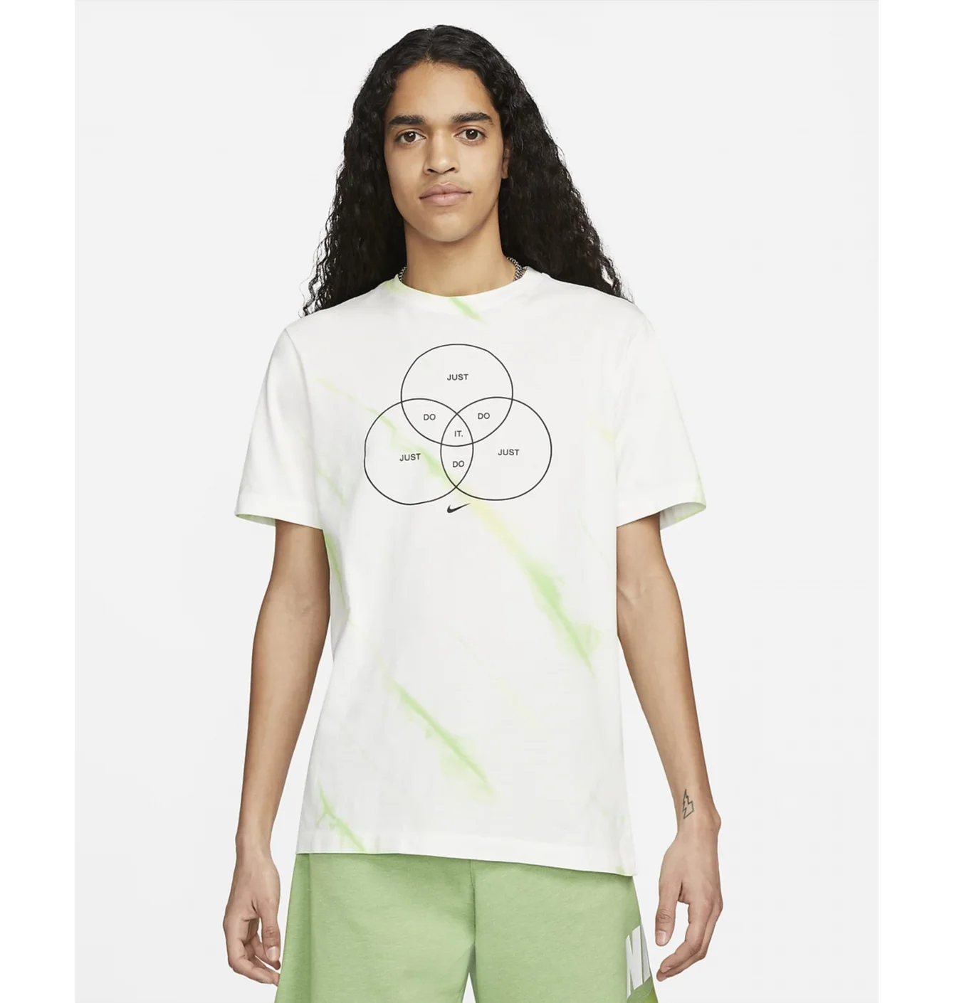 Nike Tye Dye Shirt GREEN/WHITE