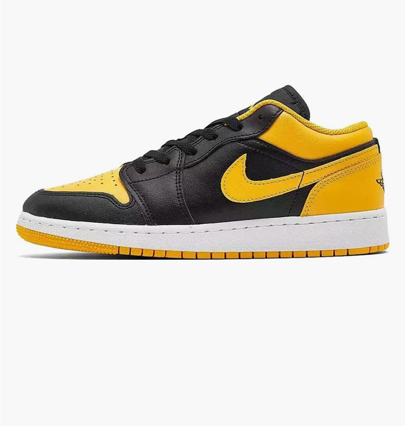 Кросівки дитячі Air Jordan 1 Low Gs Yellow/Black 553560-072
