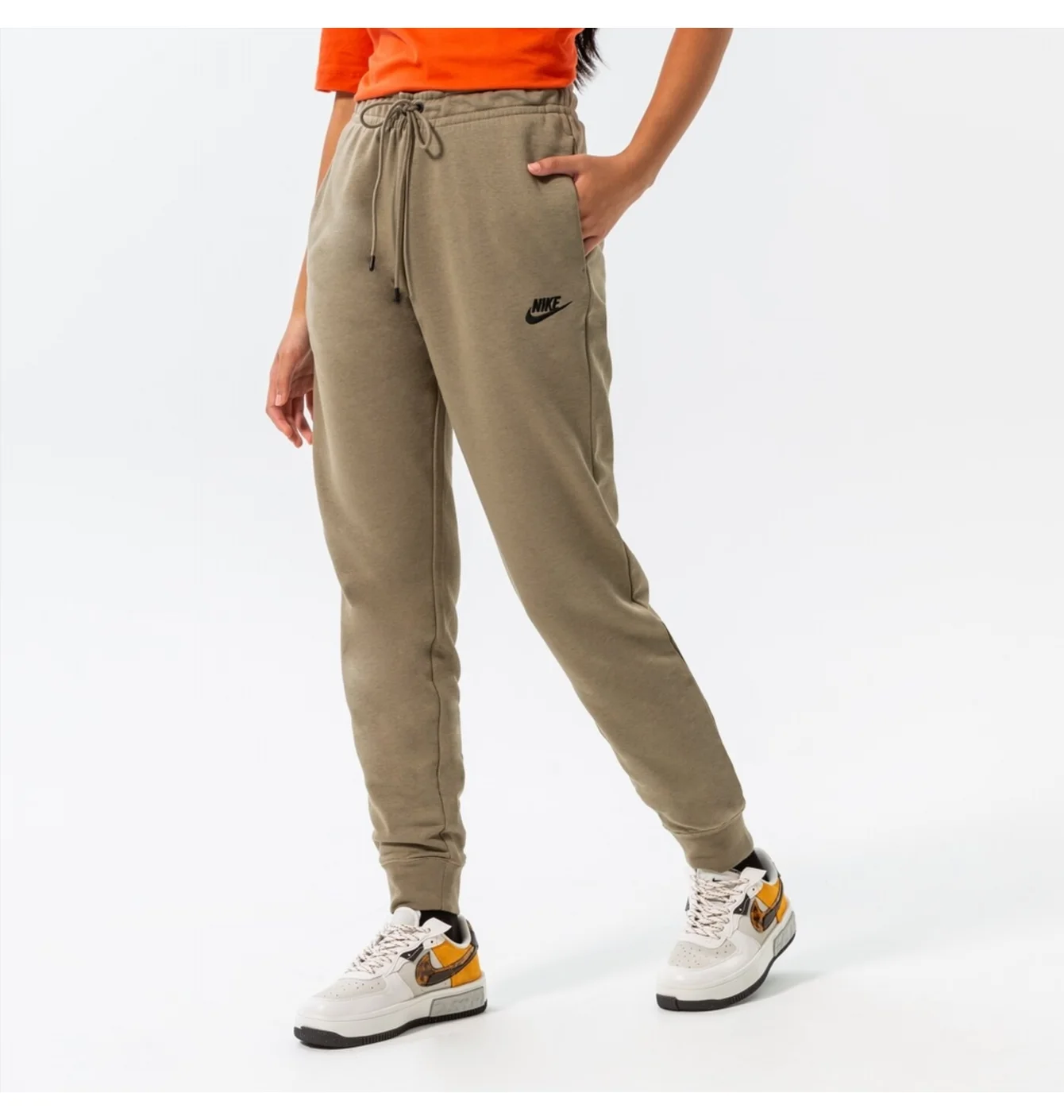 Штани жіночі Nike Sportswear Club Fleece Joggers Olive Dx2320-351