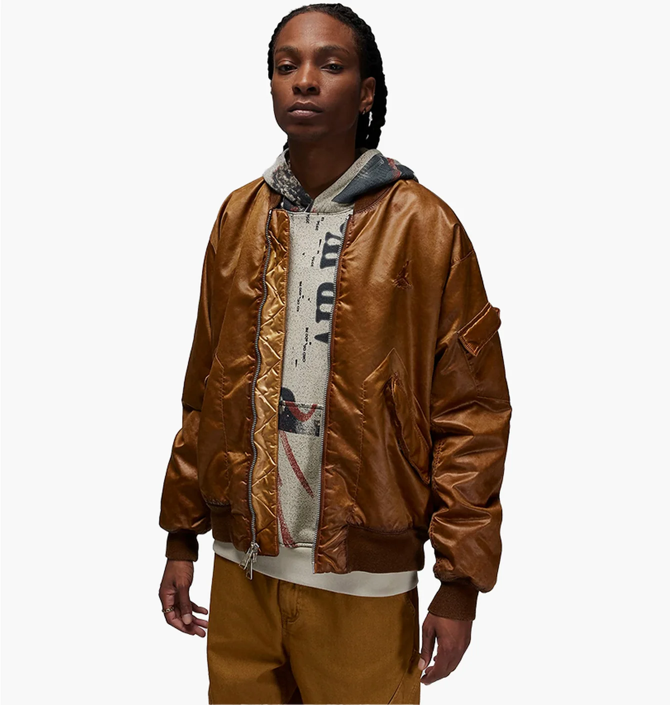 Бомбер JORDAN M ESS STMT WASH RNGD JKT