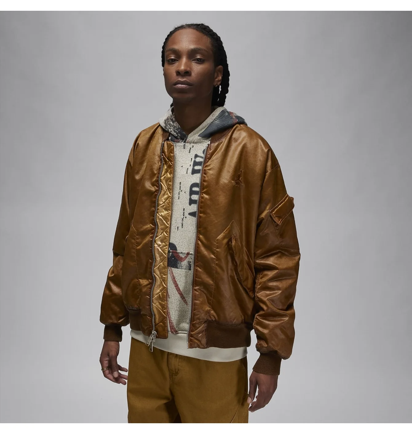 Бомбер JORDAN M ESS STMT WASH RNGD JKT