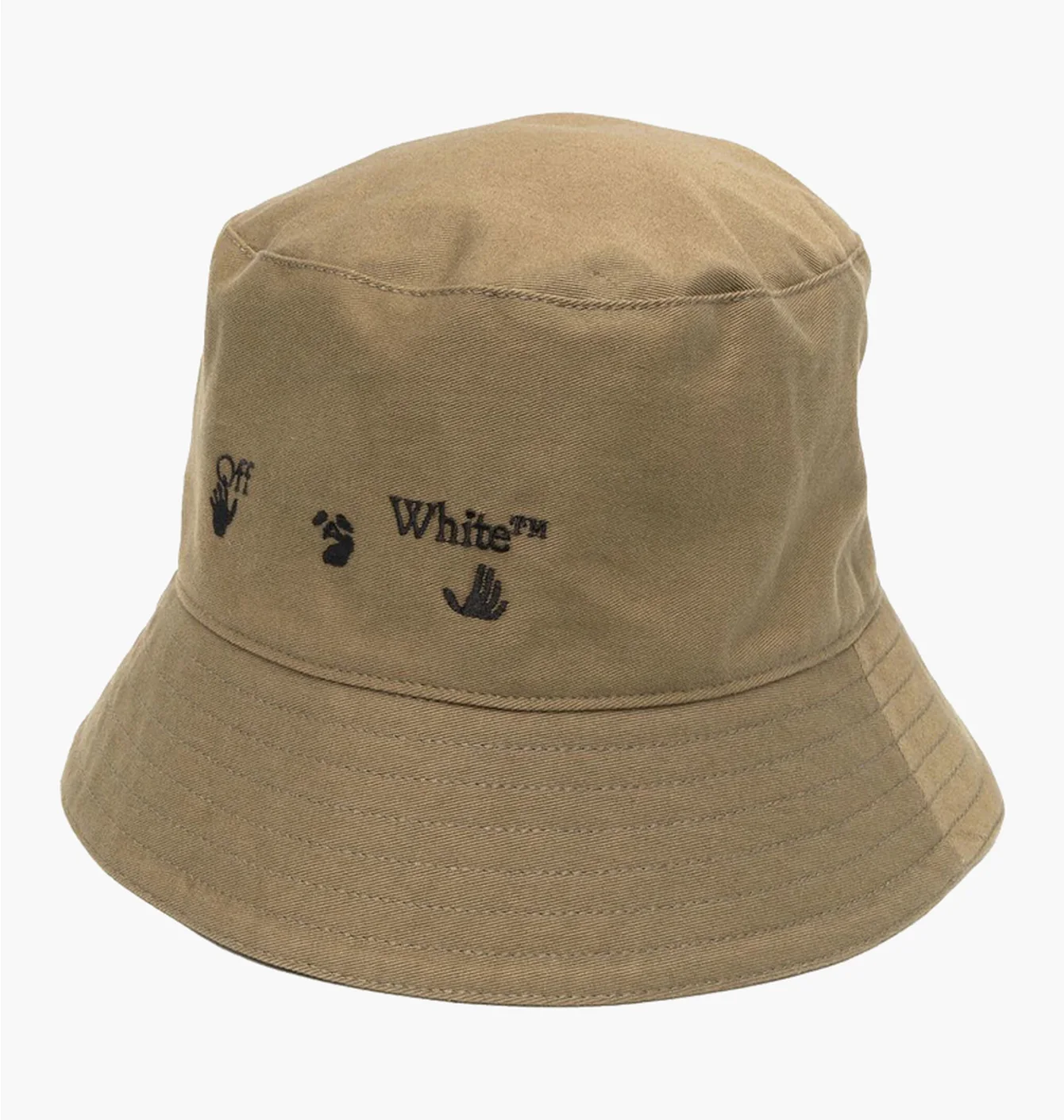 Панама унісекс Off-White Logo Olive OMLA012S22FAB0015610