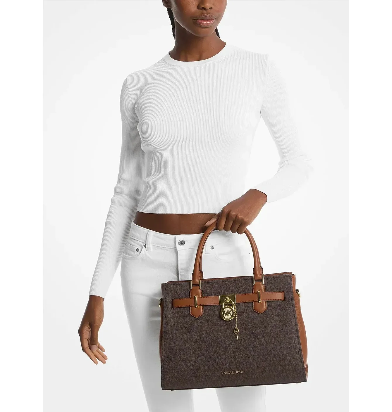 Сумка жіноча Michael Kors Hamilton Brn Brown 35F1GHMS2B